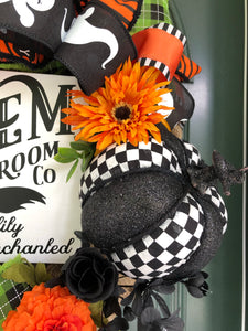 Couronne d'Halloween sur mesure