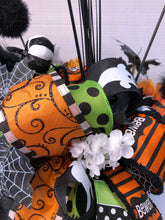 Load image into Gallery viewer, Custom Designer Handmade Fall Pumpkin Witch Centerpiece