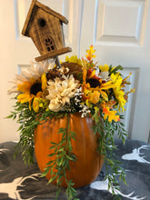 Load image into Gallery viewer, Custom Designer Handmade XL Fall Pumpkin Centerpiece