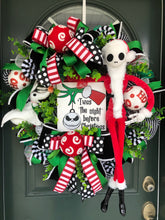 Load image into Gallery viewer, XL Deluxe Nightmare Before Christmas Wreath