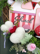 Cargar imagen en el visor de la galería, Custom Designer Handmade Valentines Day Love Shack Wreath