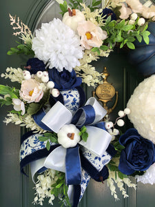 Blue Fall Wreath