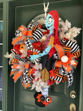 Load image into Gallery viewer, Nightmare Before Christmas Halloween Wreath - Sally