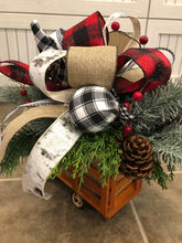 Cargar imagen en el visor de la galería, Classic Red Truck Christmas centerpiece / Table Arrangements /  Table Decor