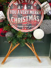 Load image into Gallery viewer, Custom Designer Handmade Rustic Christmas snowshoes