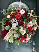 Load image into Gallery viewer, XL Fall Floral Wreath