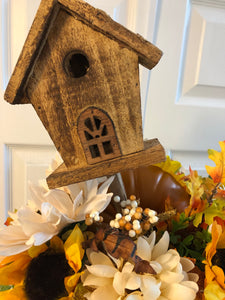 Custom Designer Handmade XL Fall Pumpkin Centerpiece