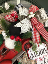 Load image into Gallery viewer, Red Truck Wreath