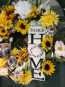 Fall Sunflower Wreath