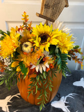 Load image into Gallery viewer, Custom Designer Handmade XL Fall Pumpkin Centerpiece