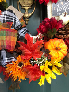 Custom Order Fall Wreath