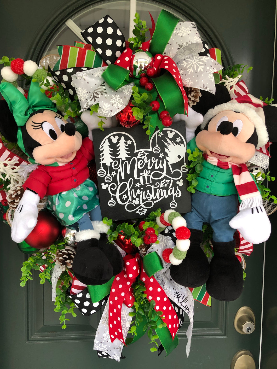 Corona XL Feliz Navidad Mickey y Minnie