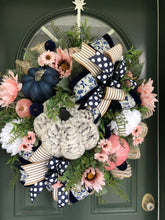 Load image into Gallery viewer, XL floral Fall Wreath