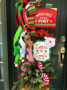 North Pole Express Post Letters To Santa Christmas Mailbox