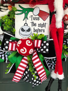 XL Deluxe Nightmare Before Christmas Wreath