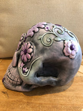 Load image into Gallery viewer, Custom Designer Handmade Day Of The Dead / Dia de los muertos Ceramic skull centerpiece / Table Arrangements / Table Decor