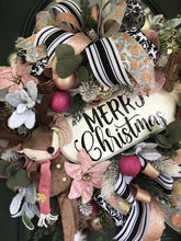 Load image into Gallery viewer, XL Merry Christmas Wreath