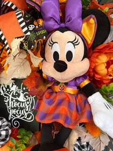 XL Mickey and Minnie Hocus Pocus Halloween Wreath