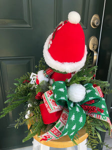 Custom Order Snowman Winter / Christmas Centrepiece