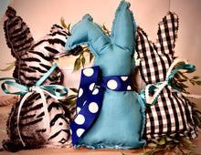 Carregar imagem no visualizador da galeria, Custom Designer Handmade Spring / Summer Plush Farmhouse Bunnies