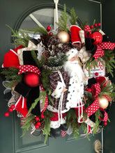 Load image into Gallery viewer, XL Deluxe Santa’s Workshop Christmas Wreath