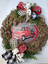 Load image into Gallery viewer, Custom Designer Handmade Old Guys Rule Wreath