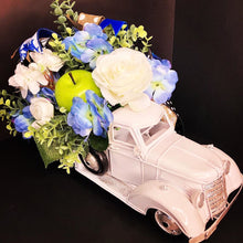 Cargar imagen en el visor de la galería, Custom Designer Handmade White classic truck Centerpiece